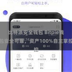 比特派安全钱包 Bitpie钱包安全可靠，资产100%自主掌控