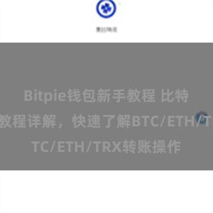 Bitpie钱包新手教程 比特派钱包转账教程详解，快速了解BTC/ETH/TRX转账操作