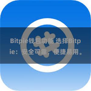 Bitpie钱包功能 选择Bitpie：安全可靠，便捷易用。