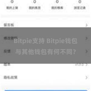 Bitpie支持 Bitpie钱包与其他钱包有何不同？