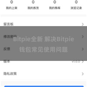 Bitpie全新 解决Bitpie钱包常见使用问题