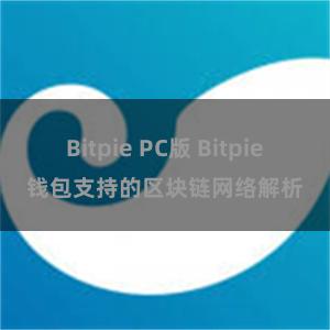 Bitpie PC版 Bitpie钱包支持的区块链网络解析