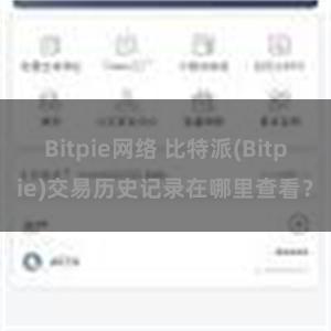 Bitpie网络 比特派(Bitpie)交易历史记录在哪里查看？